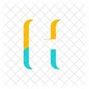 Alphabet Letter H Icon