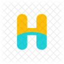 Alphabet Letter H Typograpgy Alphabet A Icon