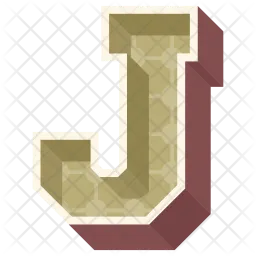 Alphabet Letter J  Icon