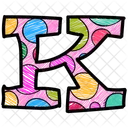 Alphabet Letter K Icon