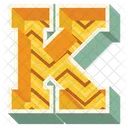 K Letter Capital Icon
