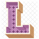 Alphabet Letter L  Icon