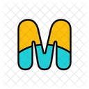 Alphabet Letter M Icon