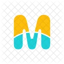 Alphabet Letter M Icon