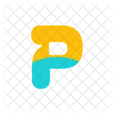 Alphabet Letter P Typograpgy Alphabet A Icon