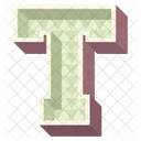T Letter Capital Icon