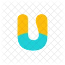 Alphabet Letter U Icon