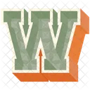 W Letter Capital Icon