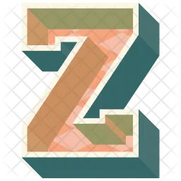 Alphabet Letter Z  Icon