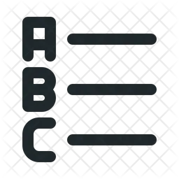 Alphabet list  Icon