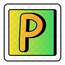 Alphabet P Typography Font Icon