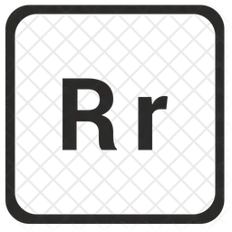 Alphabet R  Icon