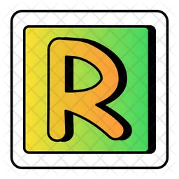 Alphabet R  Icon