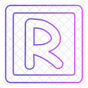 Alphabet R  Icon