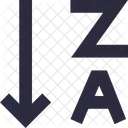 Alphabets Sorting Alphabetically Icon
