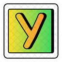 Alphabet Y Letter Font Icon