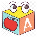 Alphabetic Block Kids Blocks Plastic Blocks Icon