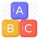 Alphabetic Blocks Abc Blocks Education Icon