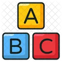 Alphabetics Blocks Abc Block Education Icon