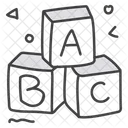 Alphabetics Blocks Abc Block Education Icon