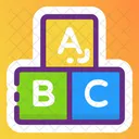 Alphabetics Blocks Abc Block Education Icon