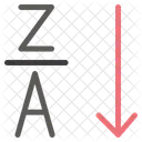 Alphabetical Order Sort Order Icon