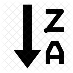 Alphabetical sorting  Icon