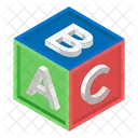 Alphabetics Blocks Abc Block Education Icon