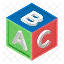 Alphabetische Blocke ABC Block Bildung Symbol