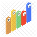 Geschaftsdaten Balkendiagramm Alphabetisches Diagramm Symbol