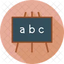 Alphabets Blackboard Chalkboard Icon