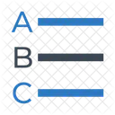 Alphabets Align Alignment Icon