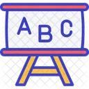 Alphabets Nursery School Whiteboard Icon