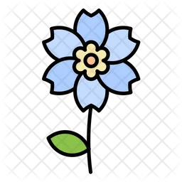 Alpine Forget Me Not  Icon