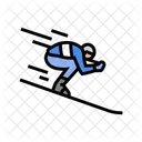 Alpine Skiing Winter Icon