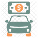 Alquiler De Coche Dinero Renta Icono