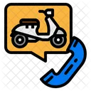 Llamada de alquiler de motos  Icon