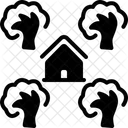 Circundante Icono