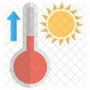 Temperatura Alta Termometro Temperatura Caliente Icono