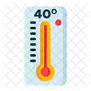 Alta Temperatura Termometro Temperatura Ícone