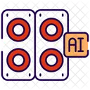 Altavoz De Inteligencia Artificial Altavoz Inalambrico Icono