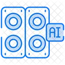 Altavoz De Inteligencia Artificial Altavoz Inalambrico Icono