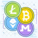 Altcoin Digital Currencies Online Blockchain Icon