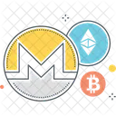 Altcoins Bitcoin Blockchain Icon