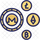 Altcoins Criptomonedas Alternativas Moneda Alternativa Icono