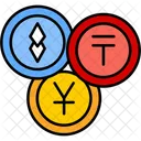 Altcoins Criptomonedas Alternativas Icono