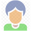 Alte Dame Frau Avatar Symbol