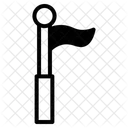 Alte Flagge Ausrustung Anzeige Icon