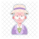 Alt Frau Avatar Symbol