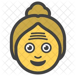 Alte Frau Emoji Symbol